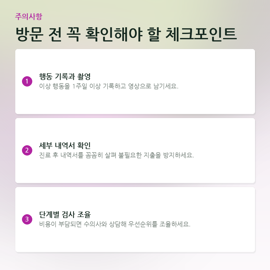 방문 전 꼭 확인해야 할 체크포인트 요약 카드