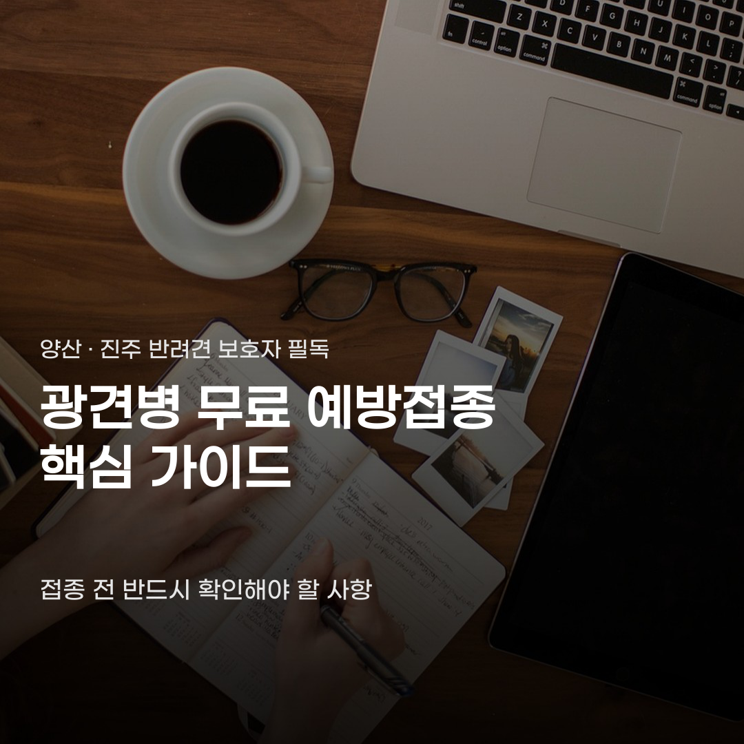 양산 진주 광견병 무료 예방접종 확인해야 할 사항 4가지